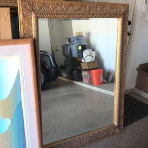 Large mirror, gold frame, COACHELLA VALLY/ LOCAL